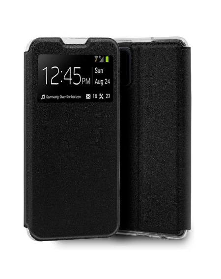 Funda COOL Flip Cover para Xiaomi Mi 10 Lite Liso Negro - Imagen 1