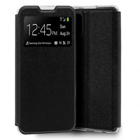 Funda COOL Flip Cover para Xiaomi Mi 10 Lite Liso Negro - Imagen 1