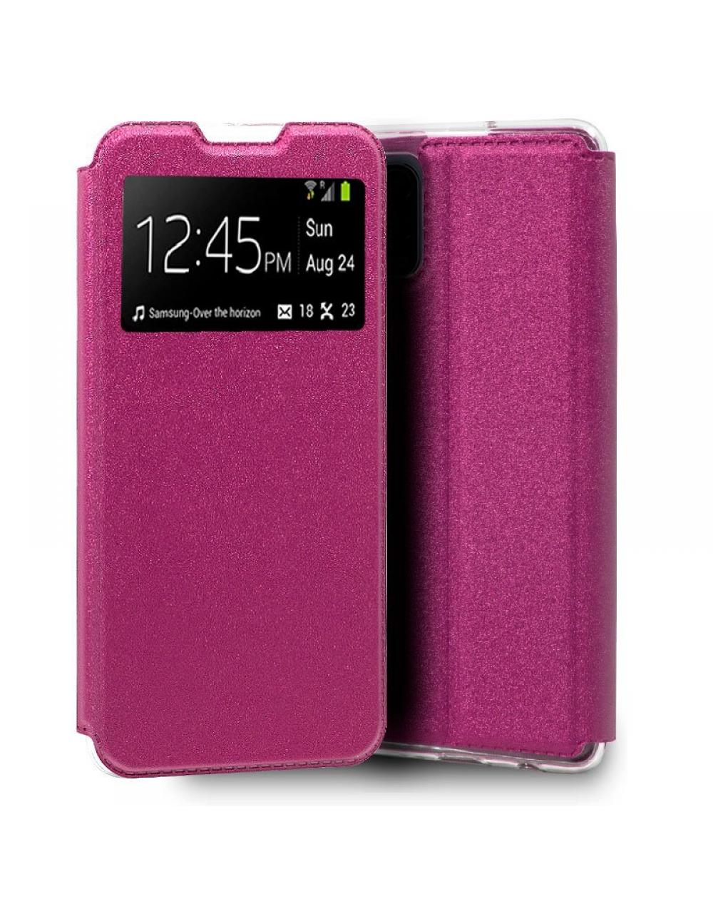 Funda COOL Flip Cover para Xiaomi Mi 10 Lite Liso Rosa - Imagen 1