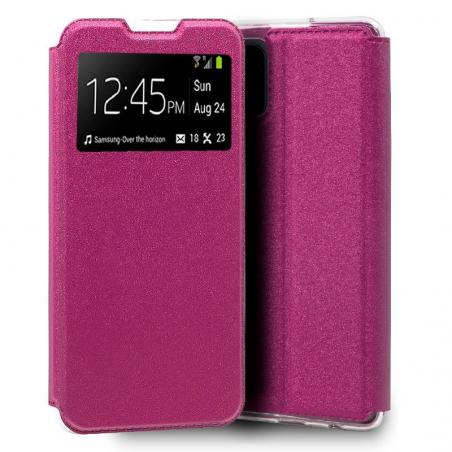 Funda COOL Flip Cover para Xiaomi Mi 10 Lite Liso Rosa - Imagen 1