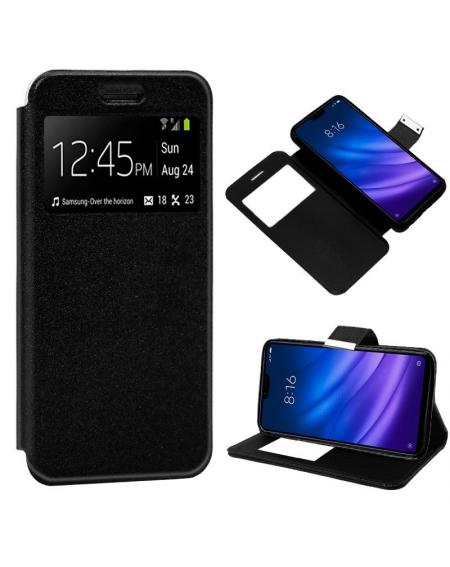 Funda COOL Flip Cover para Xiaomi Mi 8 Lite Liso Negro - Imagen 1