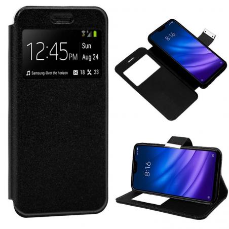 Funda COOL Flip Cover para Xiaomi Mi 8 Lite Liso Negro - Imagen 1