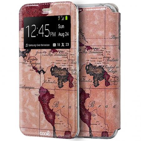 Funda COOL Flip Cover para Xiaomi Mi 9 Dibujos Mapa - Imagen 1