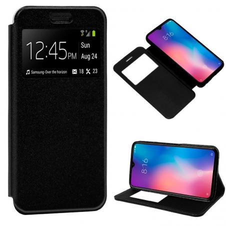 Funda COOL Flip Cover para Xiaomi Mi 9 Liso Negro - Imagen 1