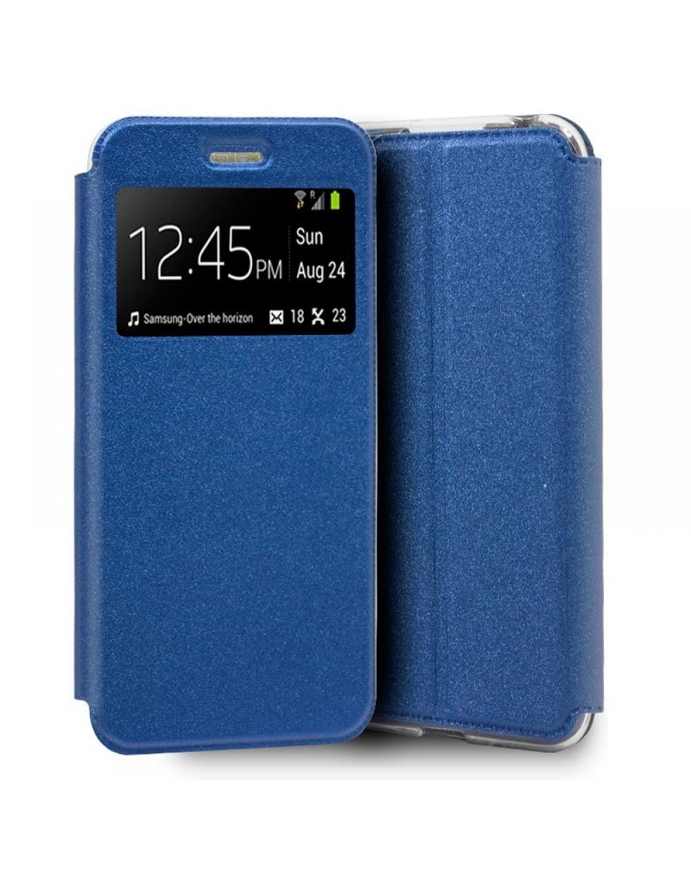 Funda COOL Flip Cover para Xiaomi Mi 9 Lite Liso Azul - Imagen 1