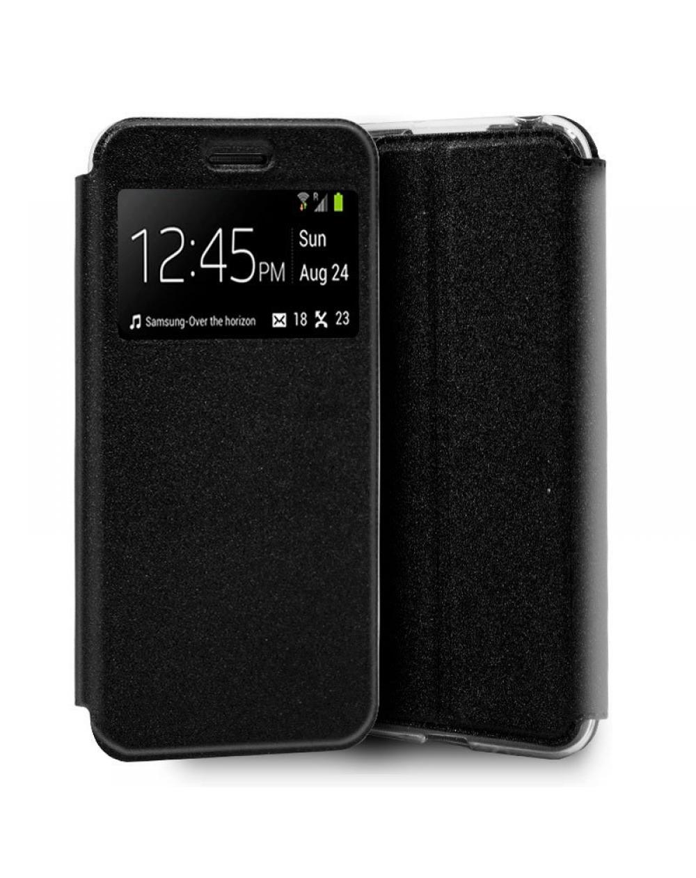 Funda COOL Flip Cover para Xiaomi Mi 9 Lite Liso Negro - Imagen 1