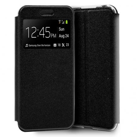 Funda COOL Flip Cover para Xiaomi Mi 9 Lite Liso Negro - Imagen 1