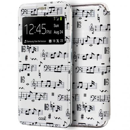 Funda COOL Flip Cover para Xiaomi Mi 9 SE Dibujos Música - Imagen 1