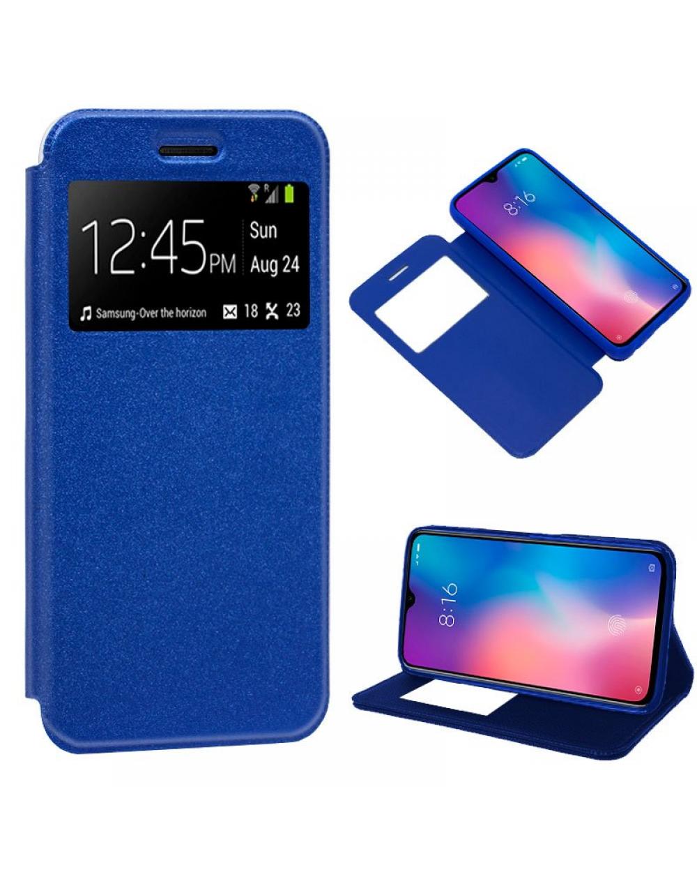 Funda COOL Flip Cover para Xiaomi Mi 9 SE Liso Azul - Imagen 1