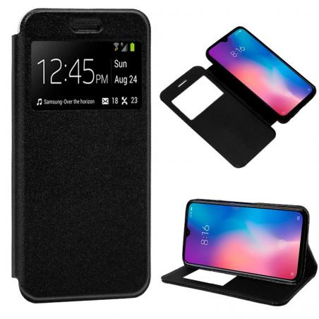 Funda COOL Flip Cover para Xiaomi Mi 9 SE Liso Negro - Imagen 1