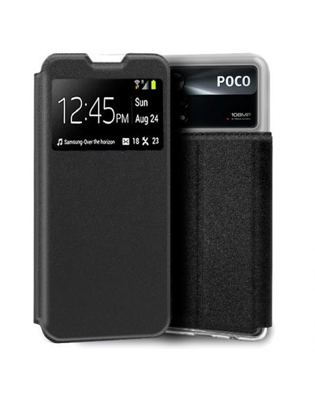 Funda COOL Flip Cover para Xiaomi Poco X4 Pro 5G Liso Negro - Imagen 1