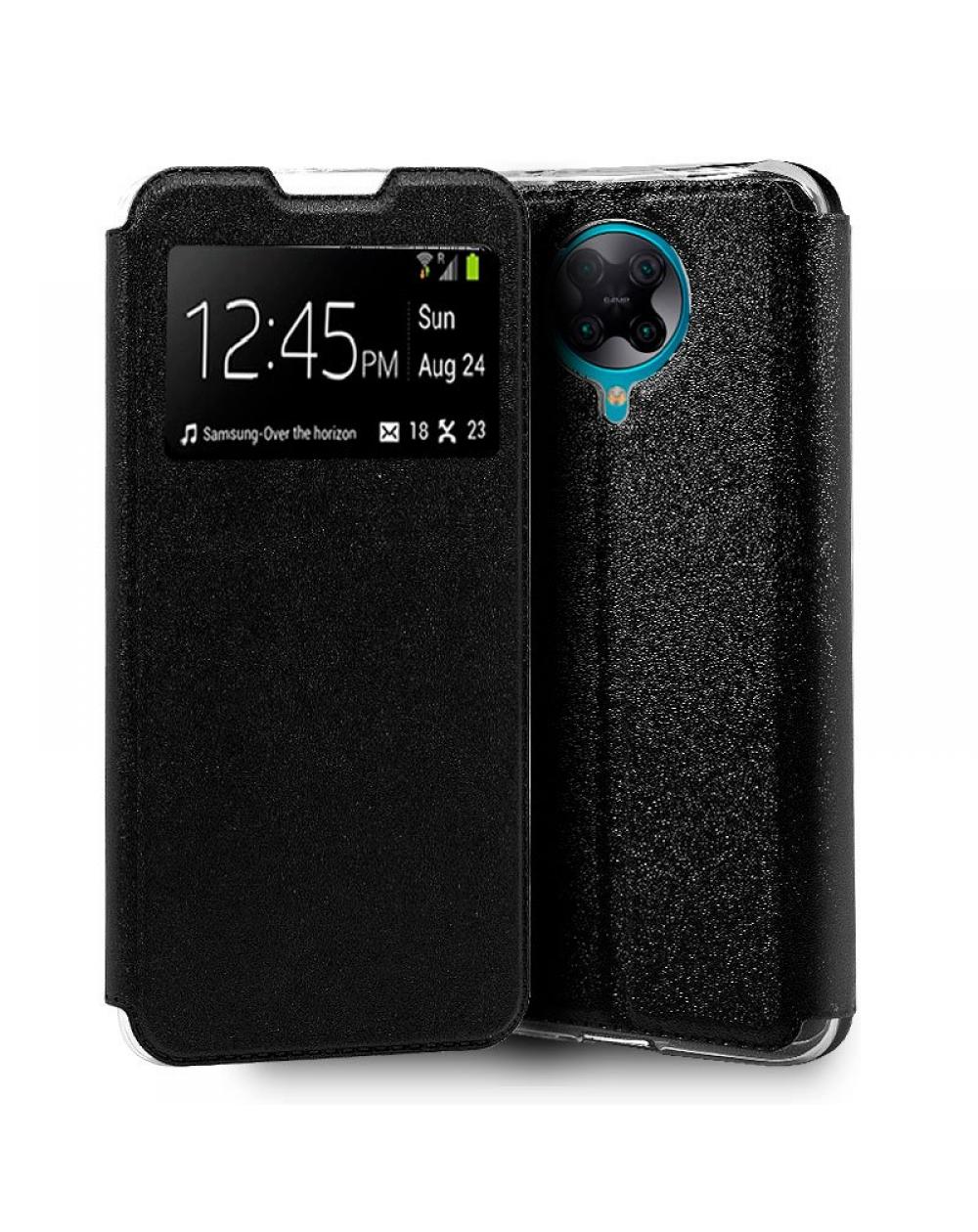 Funda COOL Flip Cover para Xiaomi Pocophone F2 Pro Liso Negro - Imagen 1