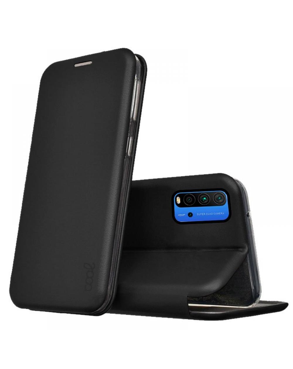 Funda COOL Flip Cover para Xiaomi Pocophone M3 / Redmi 9T Elegance Negro - Imagen 1