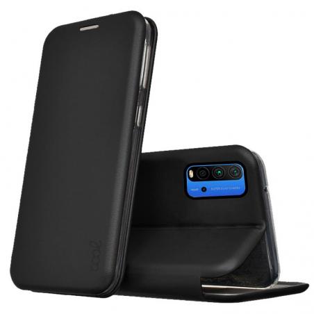 Funda COOL Flip Cover para Xiaomi Pocophone M3 / Redmi 9T Elegance Negro - Imagen 1