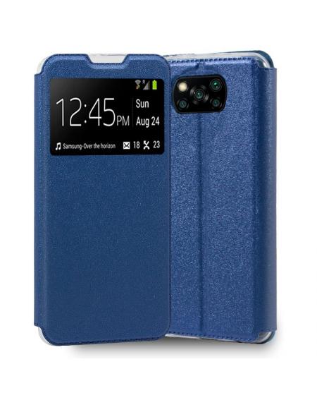 Funda COOL Flip Cover para Xiaomi Pocophone X3 / X3 Pro Liso Azul - Imagen 1