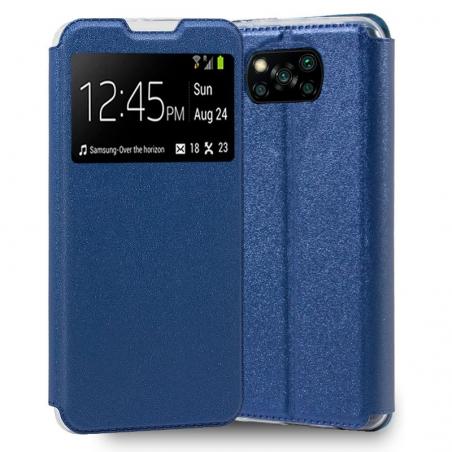 Funda COOL Flip Cover para Xiaomi Pocophone X3 / X3 Pro Liso Azul - Imagen 1