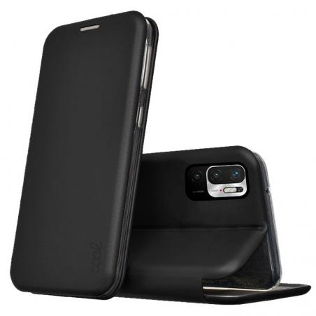 Funda COOL Flip Cover para Xiaomi Redmi Note 10 5G / Pocophone M3 Pro 5G Elegance Negro - Imagen 1