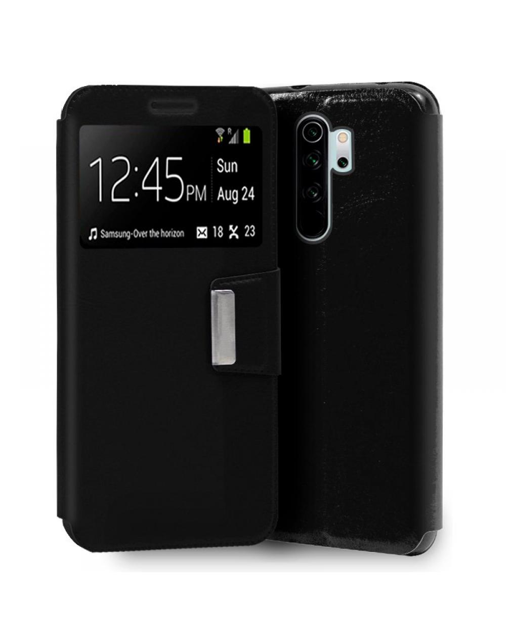 Funda COOL Flip Cover para Xiaomi Redmi Note 8 Pro Liso Negro - Imagen 1