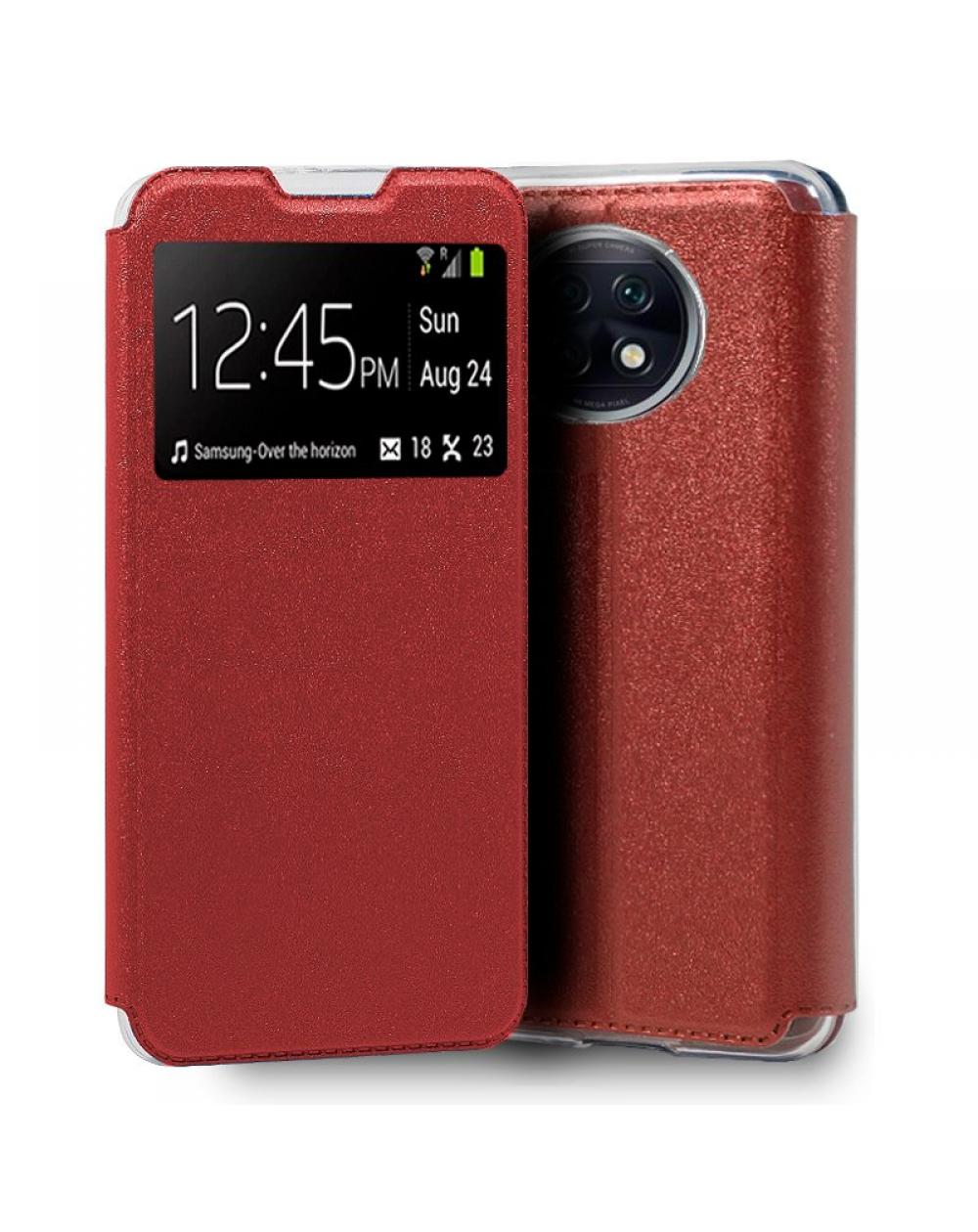 Funda COOL Flip Cover para Xiaomi Redmi Note 9T Liso Rojo - Imagen 1