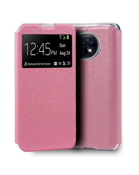 Funda COOL Flip Cover para Xiaomi Redmi Note 9T Liso Rosa - Imagen 1