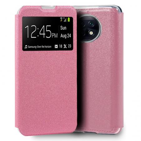 Funda COOL Flip Cover para Xiaomi Redmi Note 9T Liso Rosa - Imagen 1