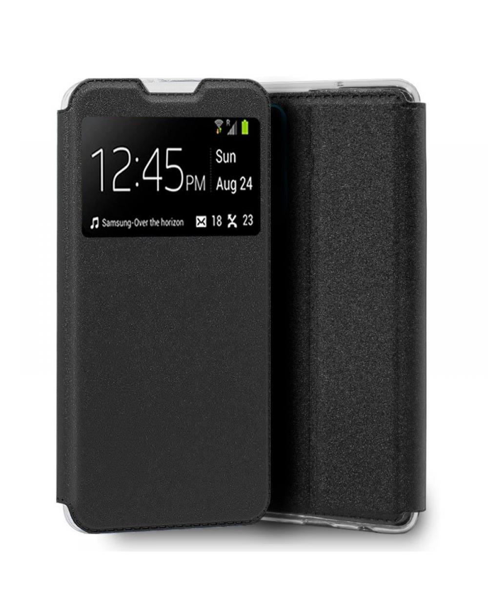 Funda COOL Flip Cover para ZTE Blade A71 Liso Negro - Imagen 1