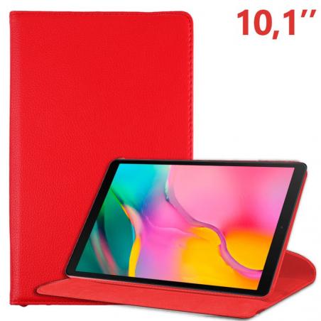 Funda COOL para Samsung Galaxy Tab A (2019) T510 / T515 Polipiel Liso Rojo 10.1 pulg - Imagen 1