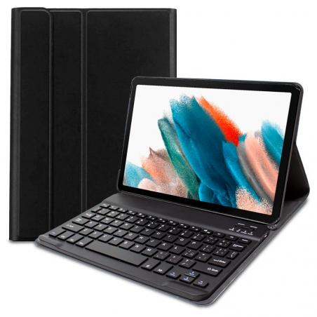 Funda COOL para Samsung Galaxy Tab A8 X200 / X205 Polipiel Teclado Bluetooth Negro 10.5 pulg - Imagen 1