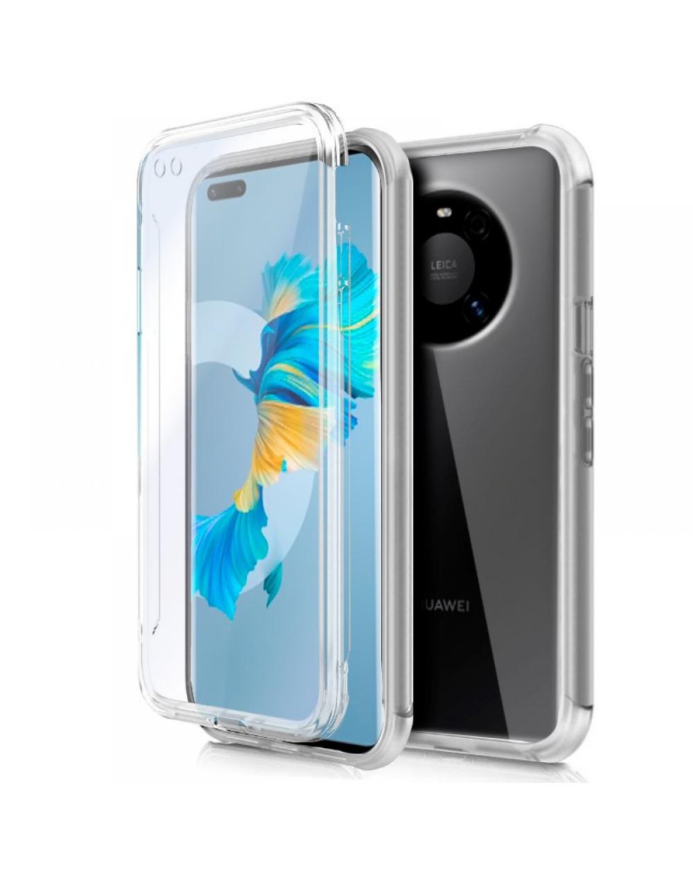 Funda COOL Silicona 3D para Huawei Mate 40 Pro / 40 Pro Plus (Transparente Frontal + Trasera) - Imagen 1