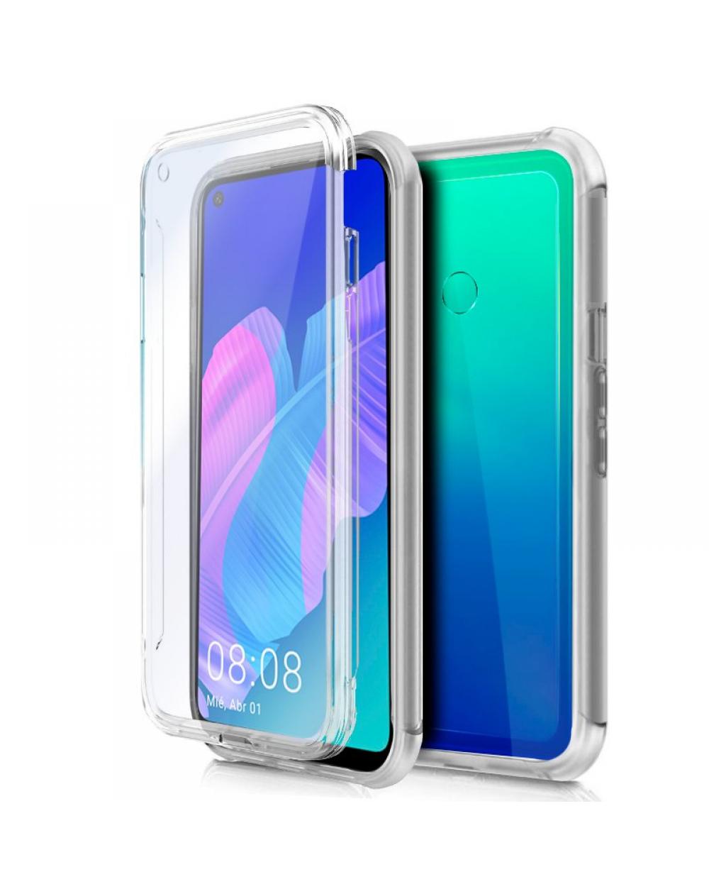 Funda COOL Silicona 3D para Huawei P40 Lite E (Transparente Frontal + Trasera) - Imagen 1