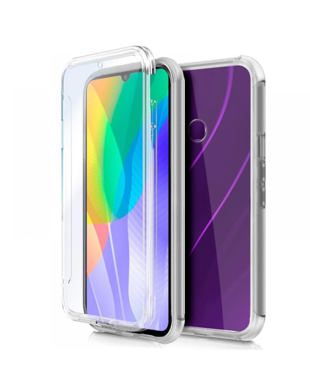 Funda COOL Silicona 3D para Huawei Y6p (Transparente Frontal + Trasera) - Imagen 1