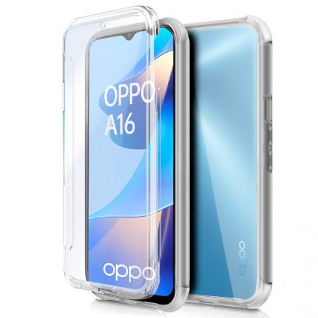 Funda COOL Silicona 3D para Oppo A16 / A16s / A54s (Transparente Frontal + Trasera) - Imagen 1