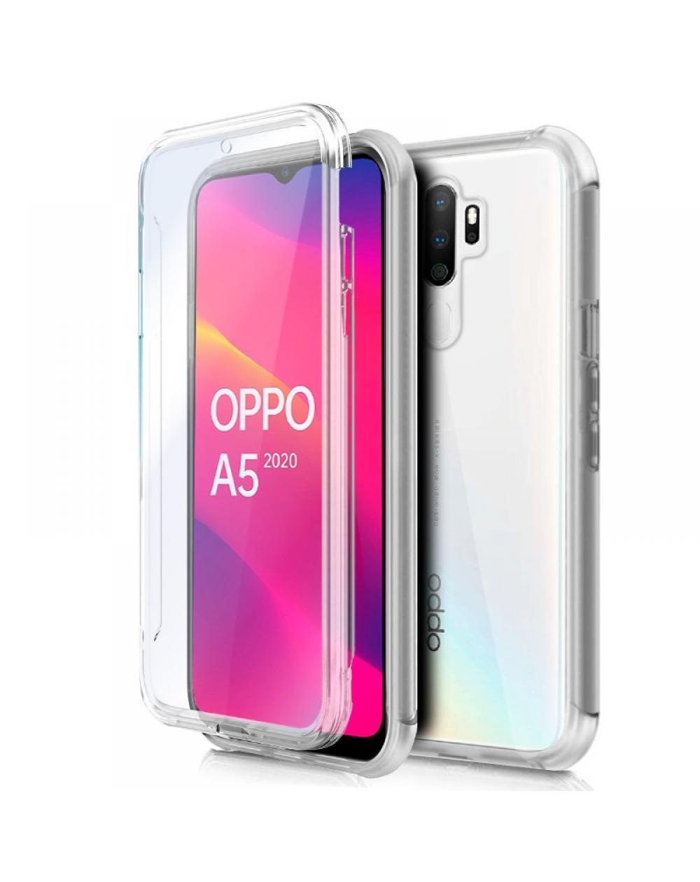 Funda COOL Silicona 3D para Oppo A5 (2020) / A9 (2020) (Transparente Frontal + Trasera) - Imagen 1