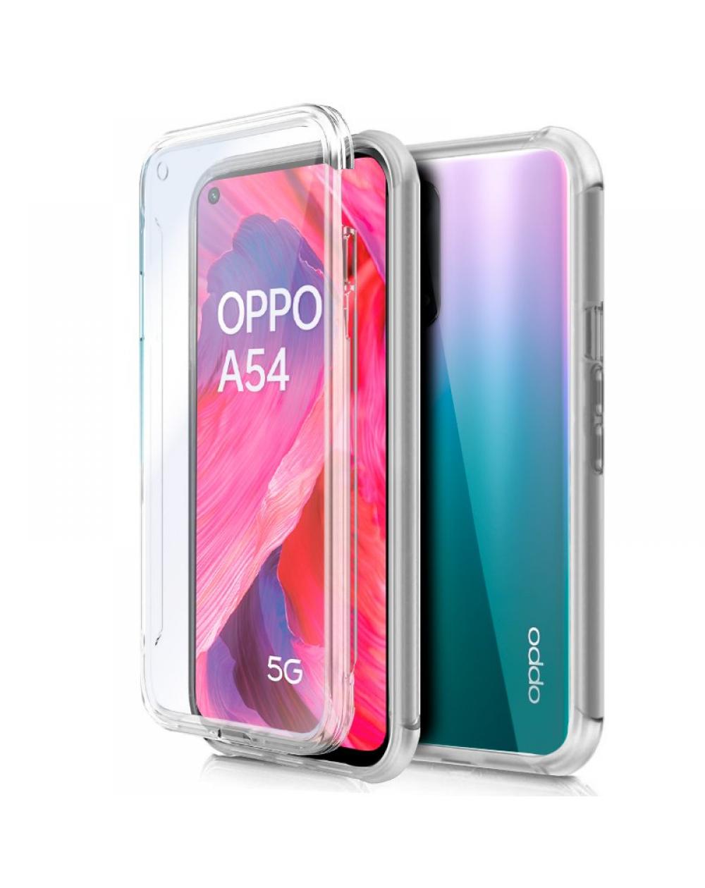 Funda COOL Silicona 3D para Oppo A54 5G / A74 5G (Transparente Frontal + Trasera) - Imagen 1