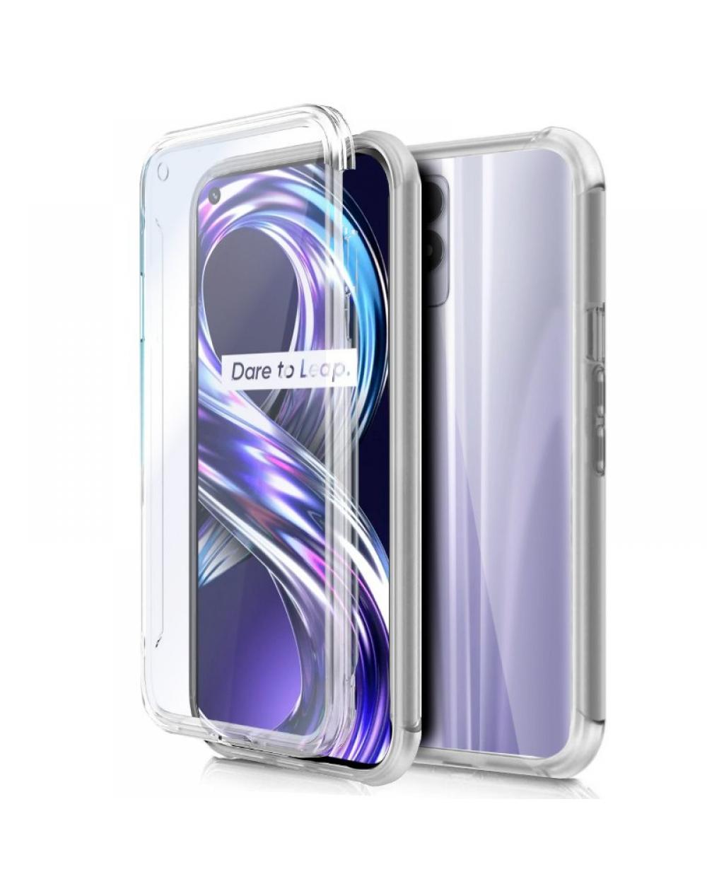 Funda COOL Silicona 3D para Realme 8i / Narzo 50 (Transparente Frontal + Trasera) - Imagen 1