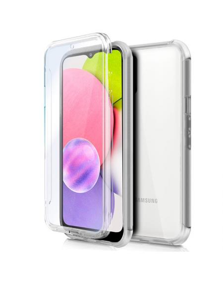 Funda COOL Silicona 3D para Samsung A037 Galaxy A03s (Transparente Frontal + Trasera) - Imagen 1