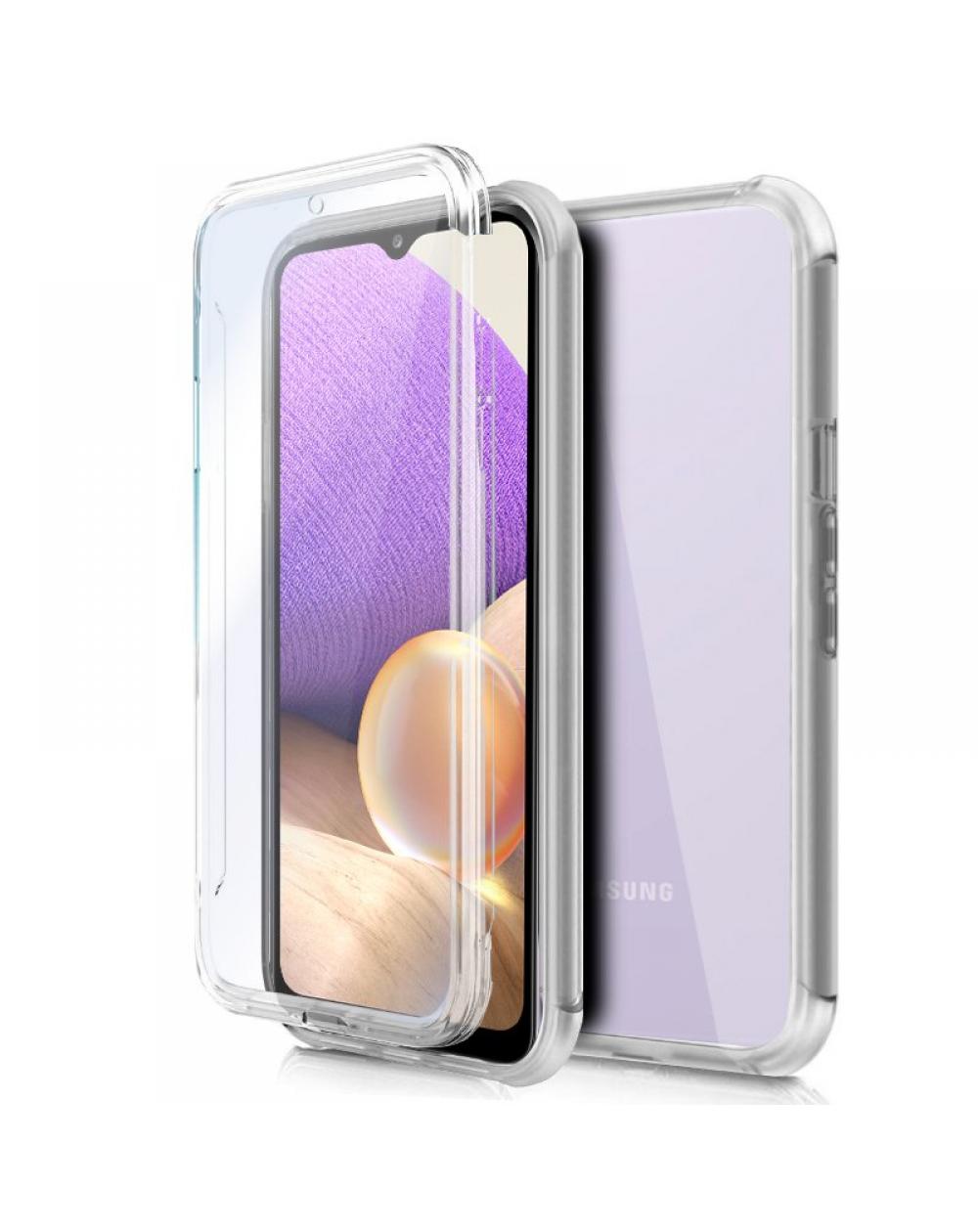 Funda COOL Silicona 3D para Samsung A326 Galaxy A32 5G (Transparente Frontal + Trasera) - Imagen 1