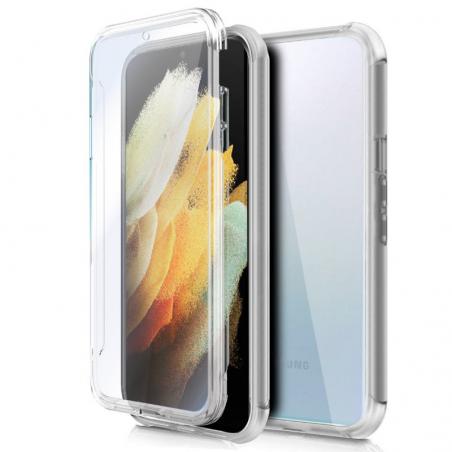 Funda COOL Silicona 3D para Samsung G998 Galaxy S21 Ultra (Transparente Frontal + Trasera) - Imagen 1