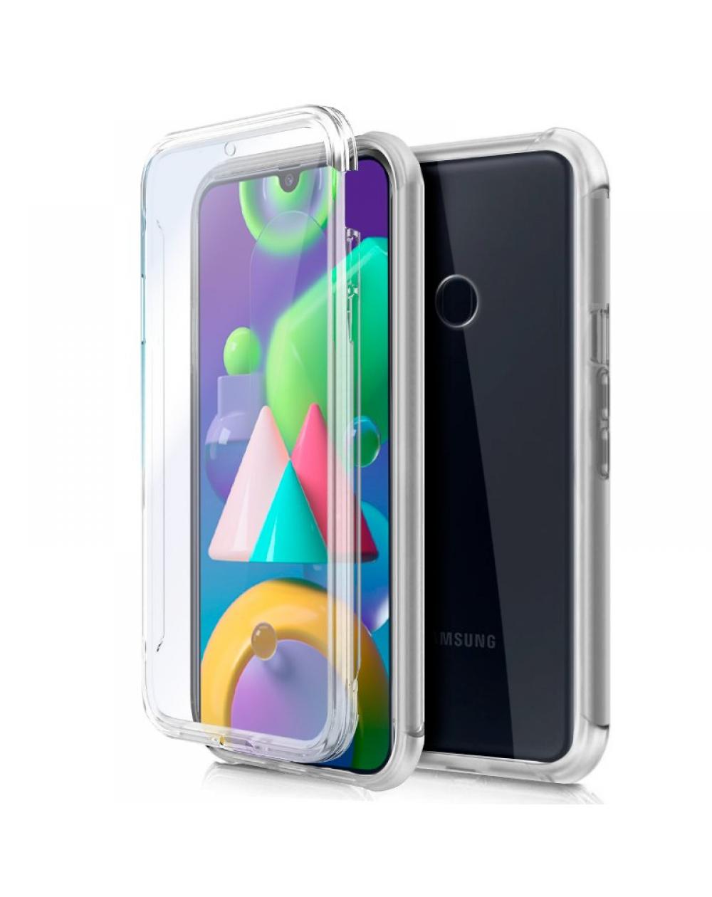 Funda COOL Silicona 3D para Samsung M215 Galaxy M21 (Transparente Frontal + Trasera) - Imagen 1