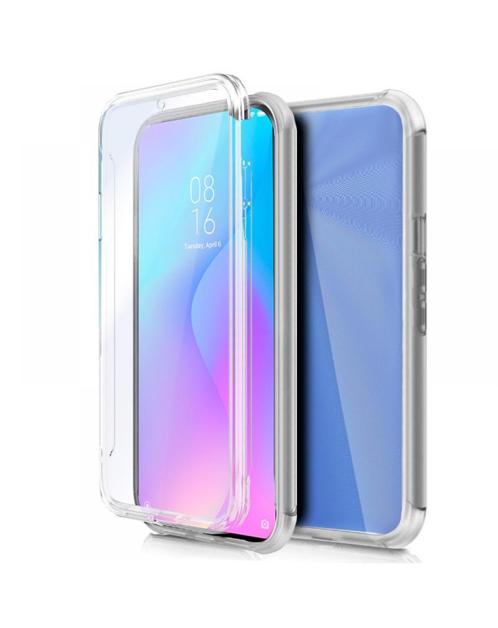 Funda COOL Silicona 3D para Xiaomi Redmi 9T (Transparente Frontal + Trasera) - Imagen 1