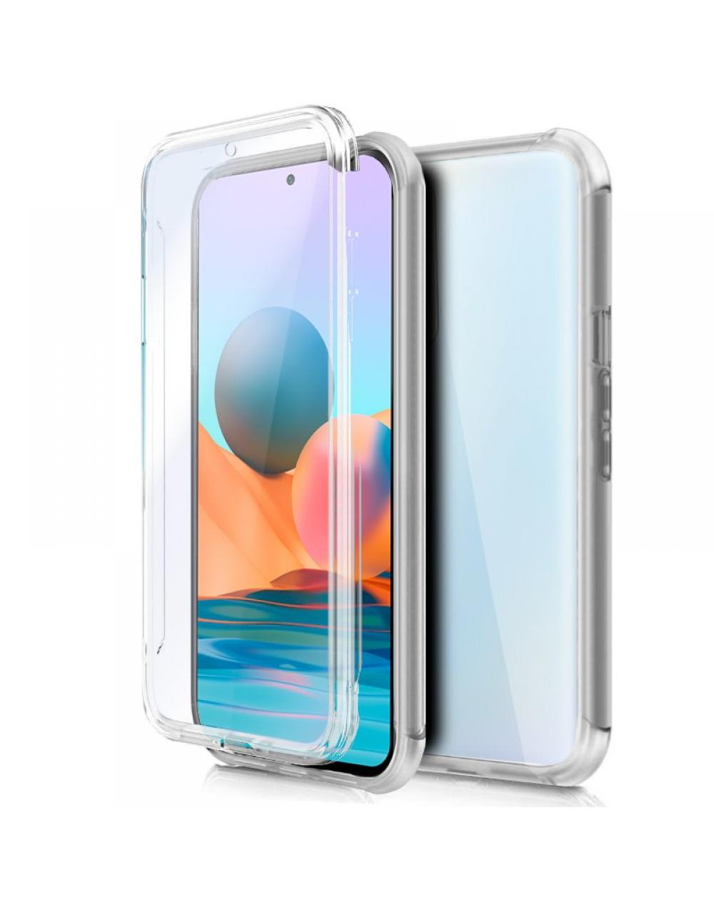 Funda COOL Silicona 3D para Xiaomi Redmi Note 10 Pro (Transparente Frontal + Trasera) - Imagen 1