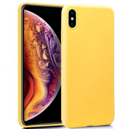 Funda COOL Silicona para iPhone XS Max (Amarillo) - Imagen 1