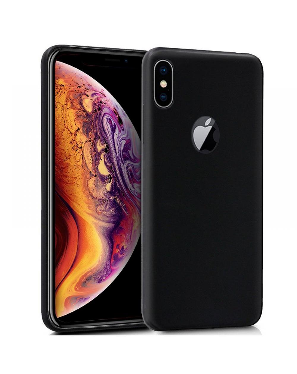 Funda COOL Silicona para iPhone XS Max (Negro) - Imagen 1