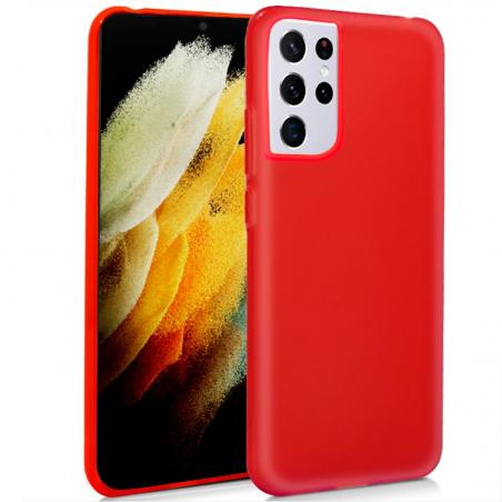 Funda COOL Silicona para Samsung G998 Galaxy S21 Ultra (Rojo) - Imagen 1