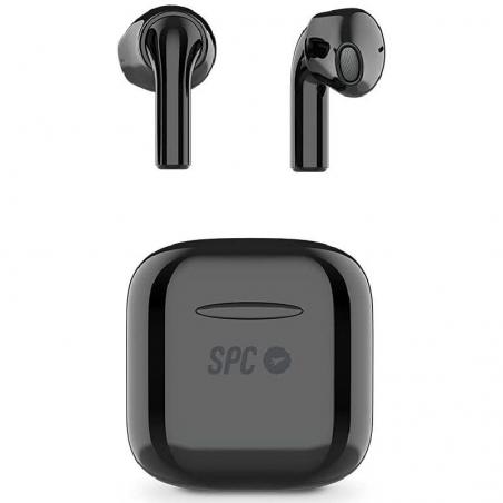 Auriculares Bluetooth SPC Zion Pro con estuche de carga/ Autonomía 3.5h/ Negro - Imagen 1