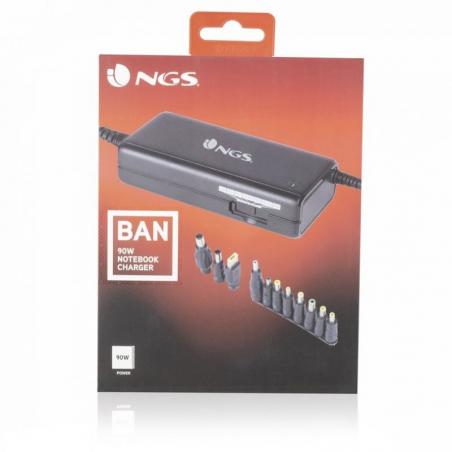 Cargador de Portátil NGS BAN/ 90W/ Manual/ 11 Conectores/ Voltaje 12-20V - Imagen 3