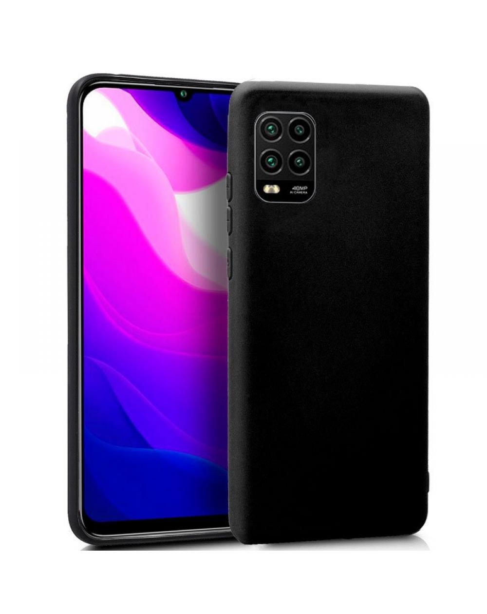 Funda COOL Silicona para Xiaomi Mi 10 Lite (Negro) - Imagen 1