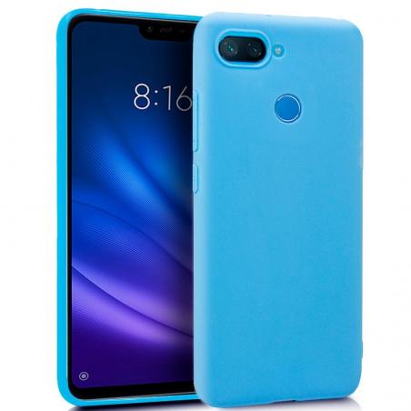 Funda COOL Silicona para Xiaomi Mi 8 Lite (Celeste) - Imagen 1