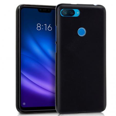 Funda COOL Silicona para Xiaomi Mi 8 Lite (Negro) - Imagen 1