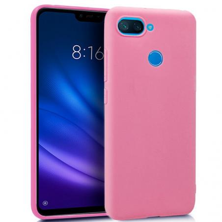 Funda COOL Silicona para Xiaomi Mi 8 Lite (Rosa) - Imagen 1